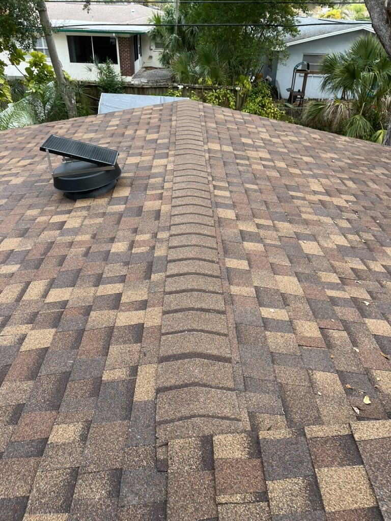 Residential architectural shingle roof installation in Tampa Bay